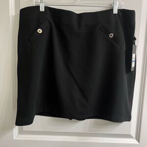 NEW! Jones New York Mini Skort, Black XL